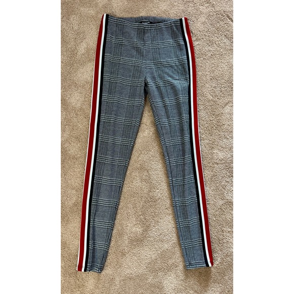 Express Plaid Side Stripe Skinny Ankle Pants Women's Size S - Picture 1 of 6